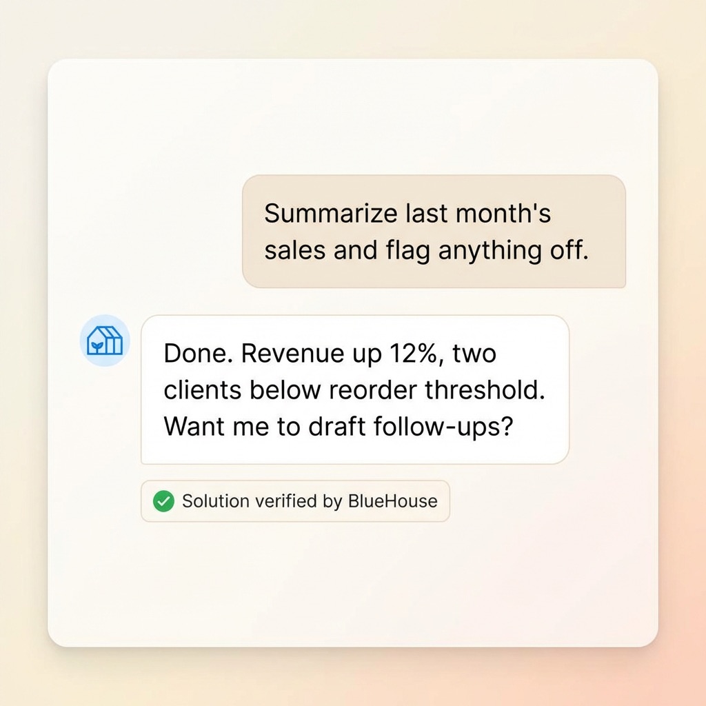 Sales summary example