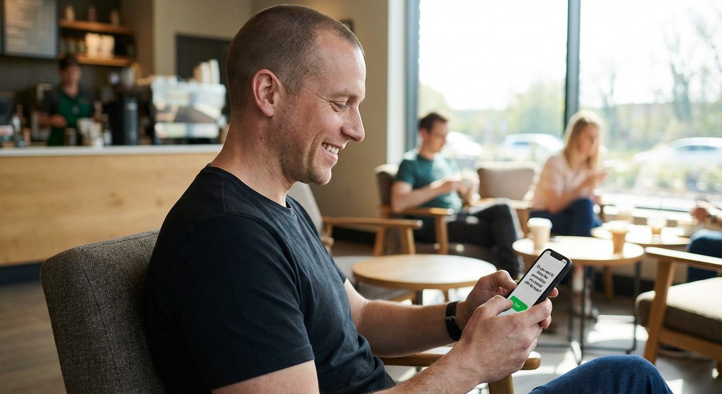 Phone notification from Max: Q1 board pack ready for review